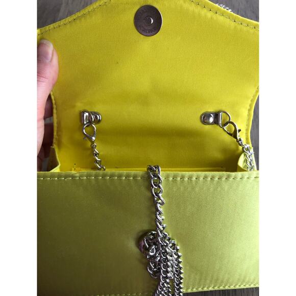 Joseph D'Arezzo Citron Envelope Evening Rhinestone Bow Bag - OS - Picture 5 of 6